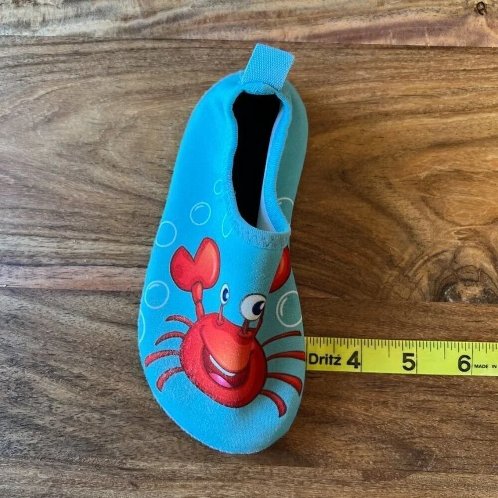 Toddler Crab Water Shoes Non-Slip Sole Quick-Dry Aqua Socks Lightweight & Comfor